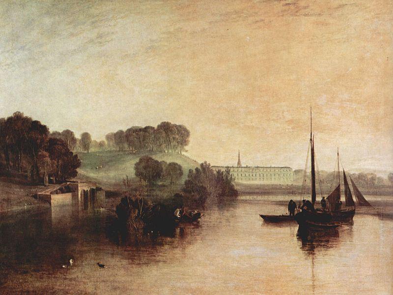 Joseph Mallord William Turner Pethworth Sussex, Wohnsitz des Earl of Egremont, Taufrischer Morgen oil painting image